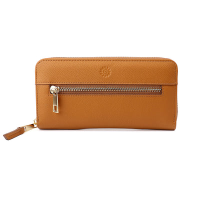 Bella apricot long purse