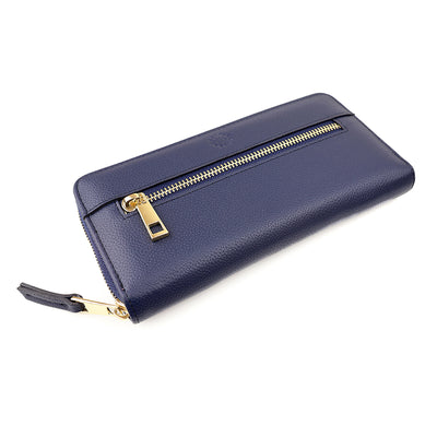 Bella navy long purse