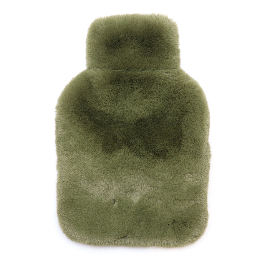 Natalia Khaki Faux Fur Hotwater Bottle