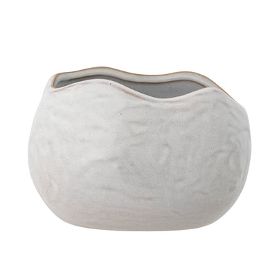 Pennie Flowerpot, White, Stoneware