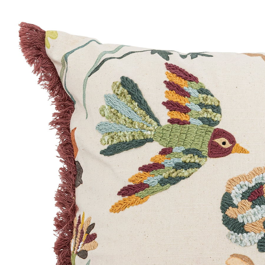 Ming Cushion, Nature, Cotton