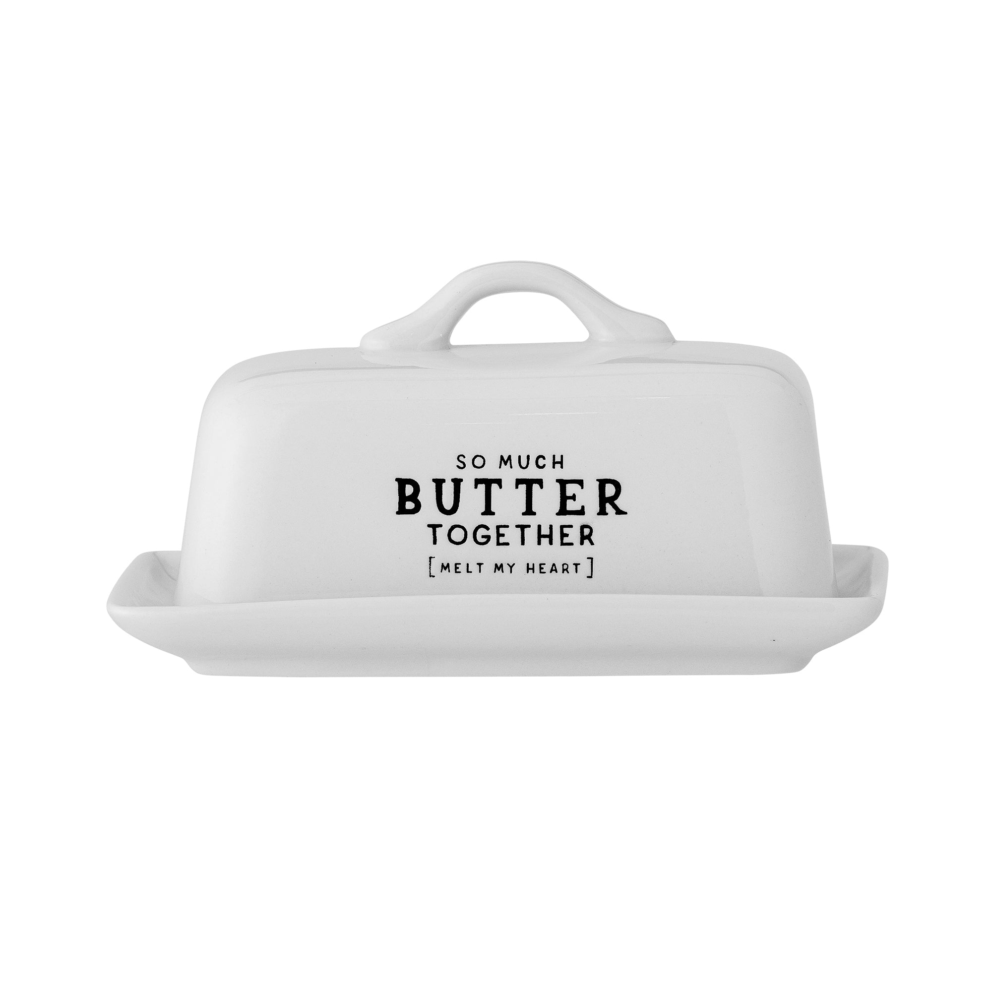 Wendy Butter Box, White, Stoneware