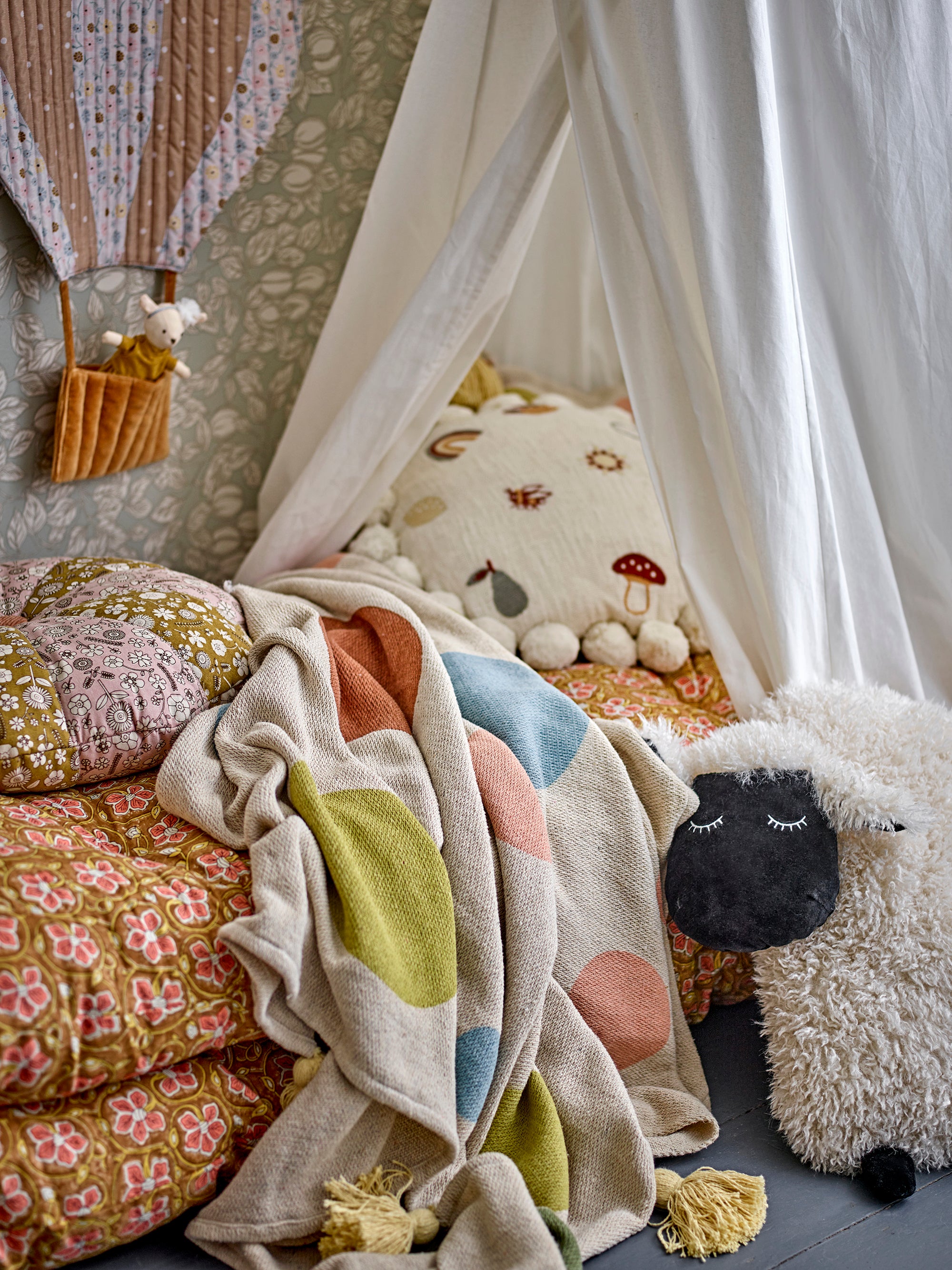Clennie Throw, Nature, Recycled Cotton