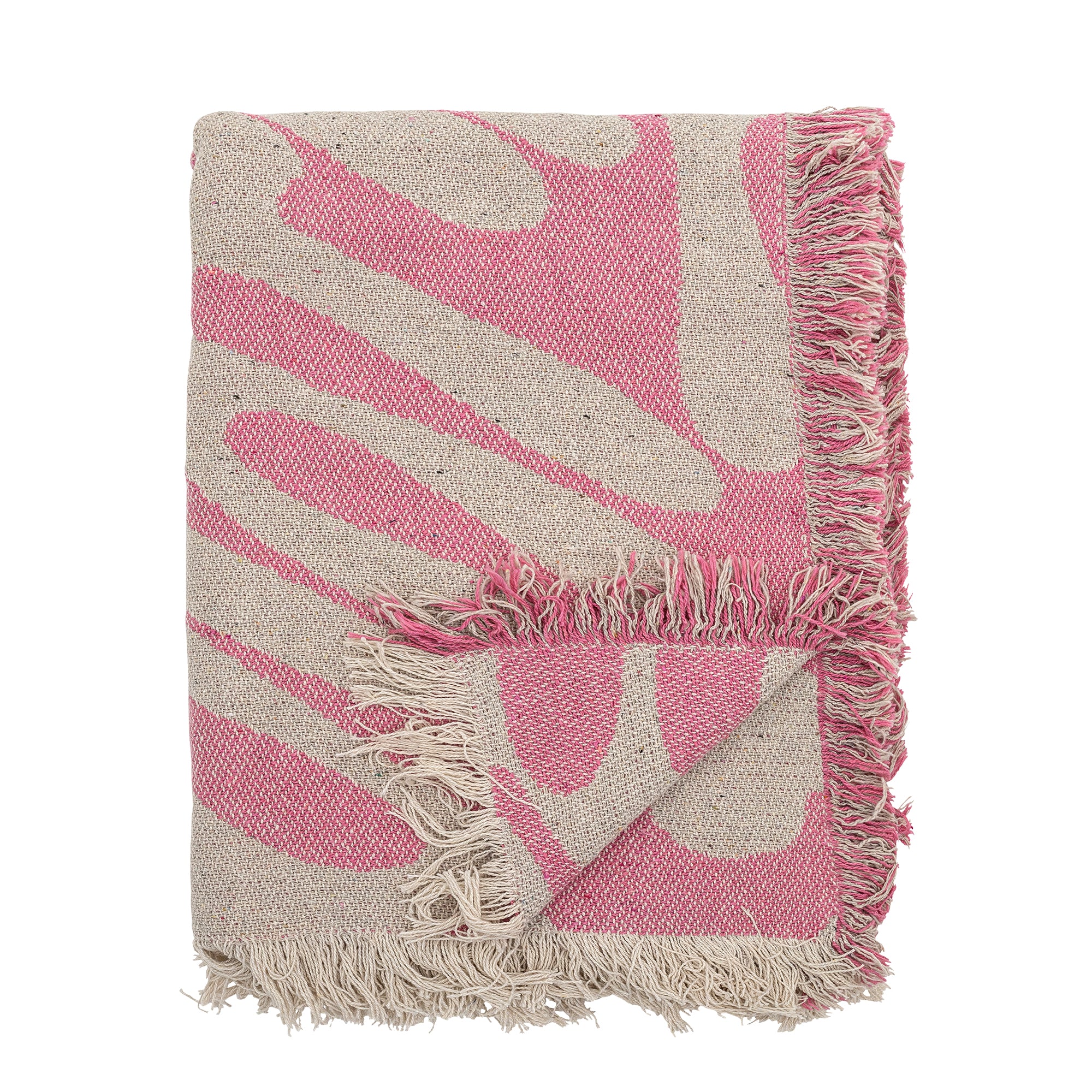 Alk Throw, Rose, Recycled Cotton