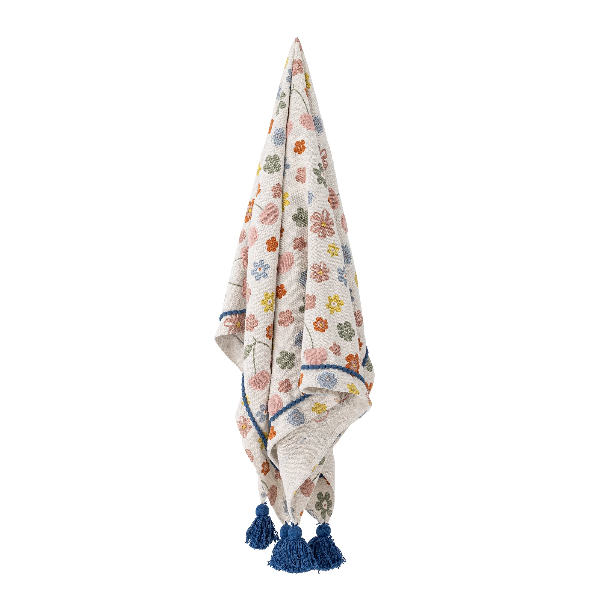 Cherry Throw, Multi, Recycled Cotton