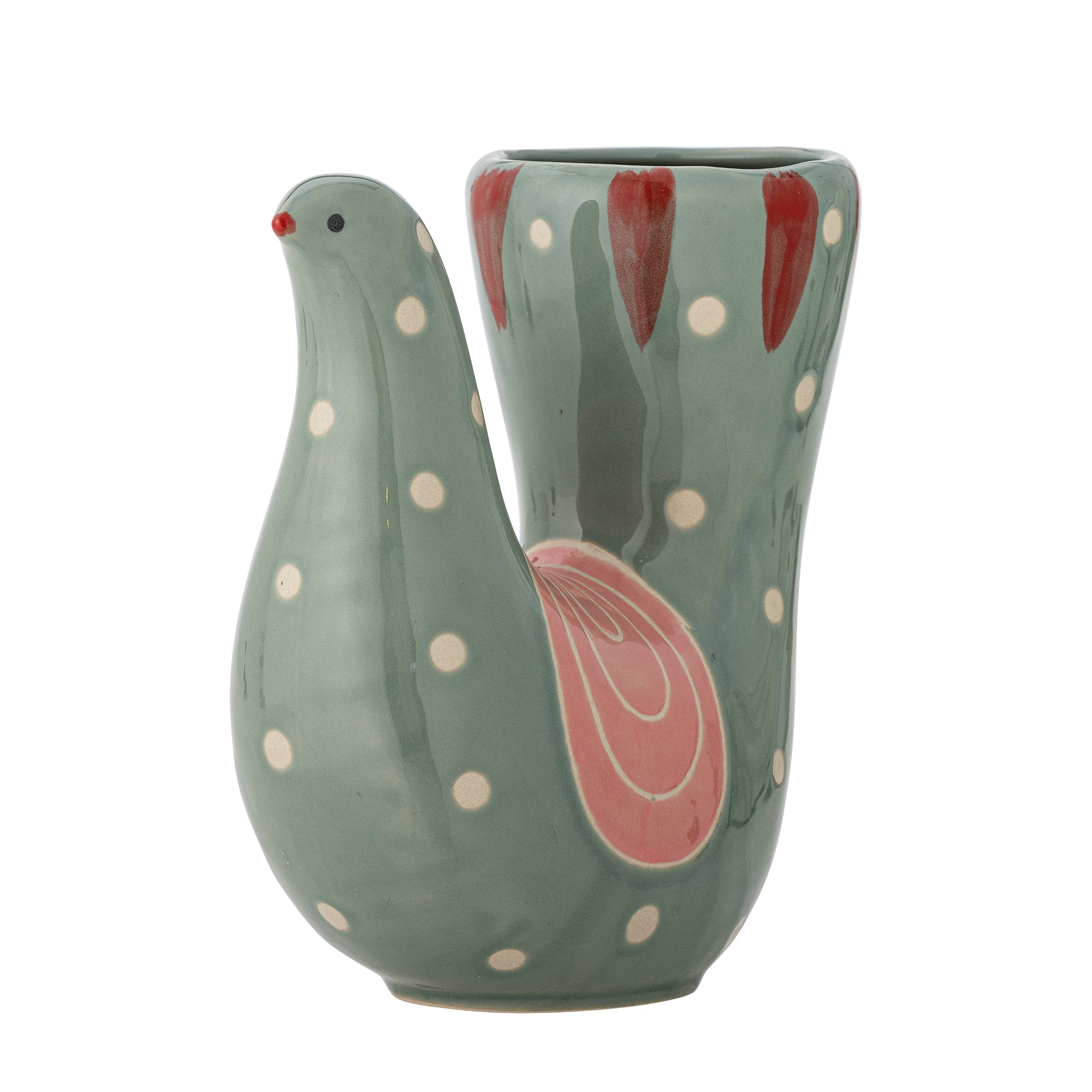 Trudy Vase, Green, Stoneware