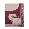 Olica Throw, Red, Recycled Cotton