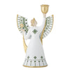 Evangeline Candle Holder, White, Polyresin