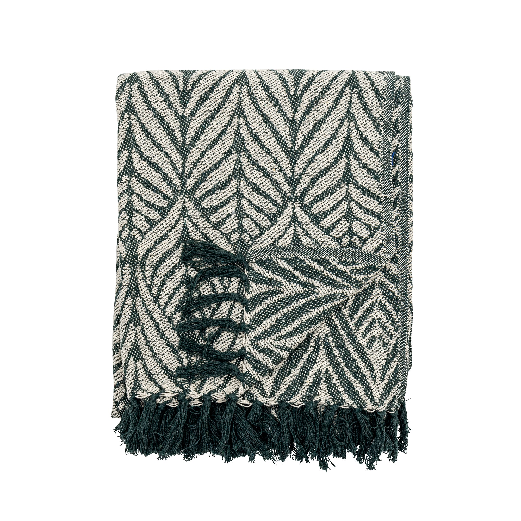 Ugento Throw, Green, Recycled Cotton