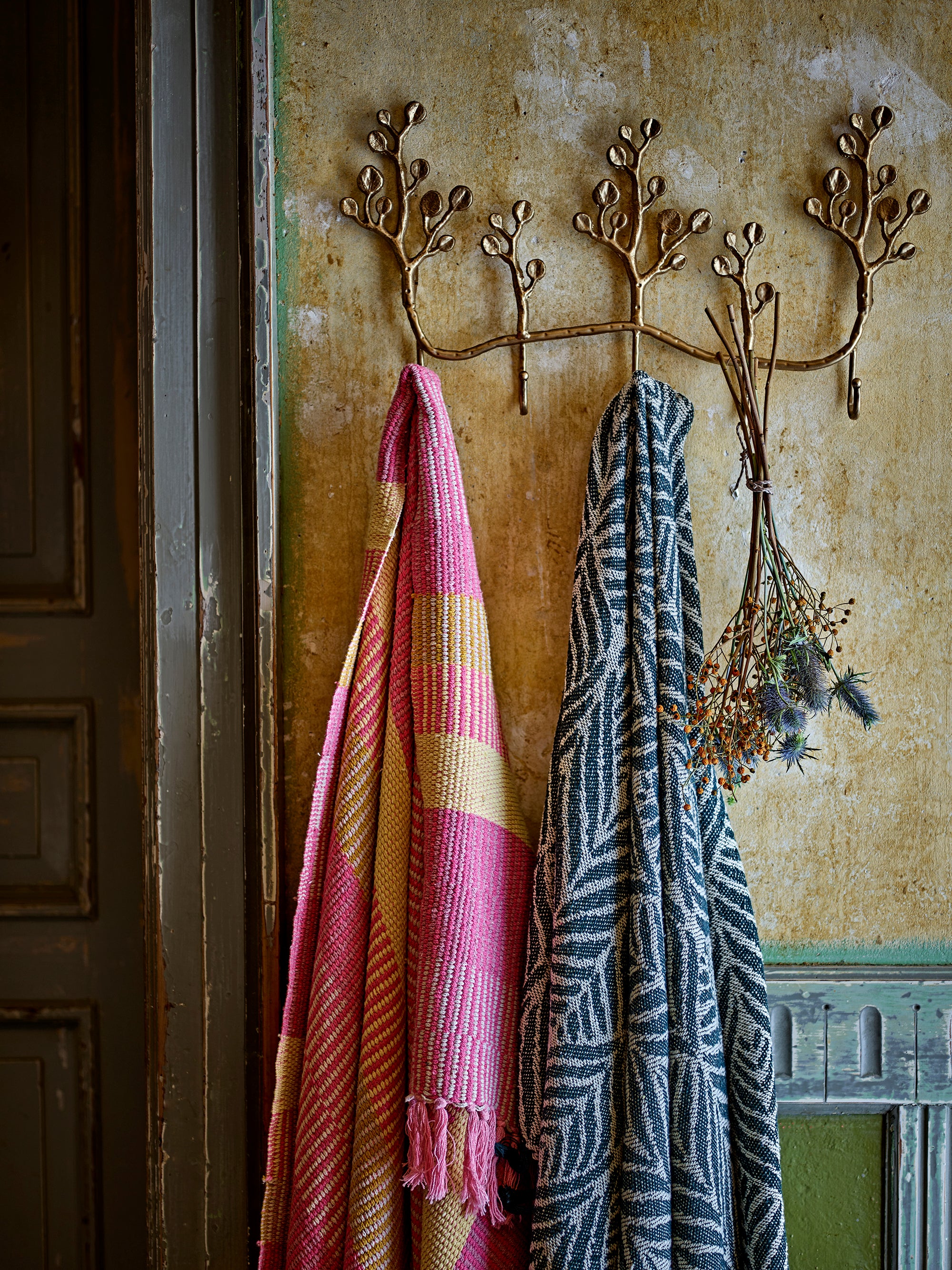 Ugento Throw, Green, Recycled Cotton