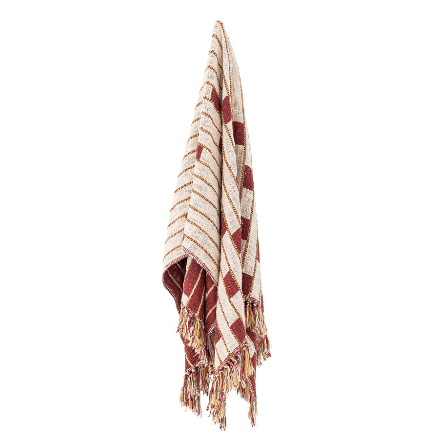 Cang Throw, Red, Cotton