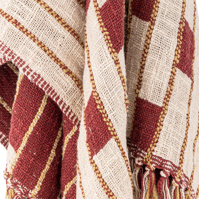Cang Throw, Red, Cotton