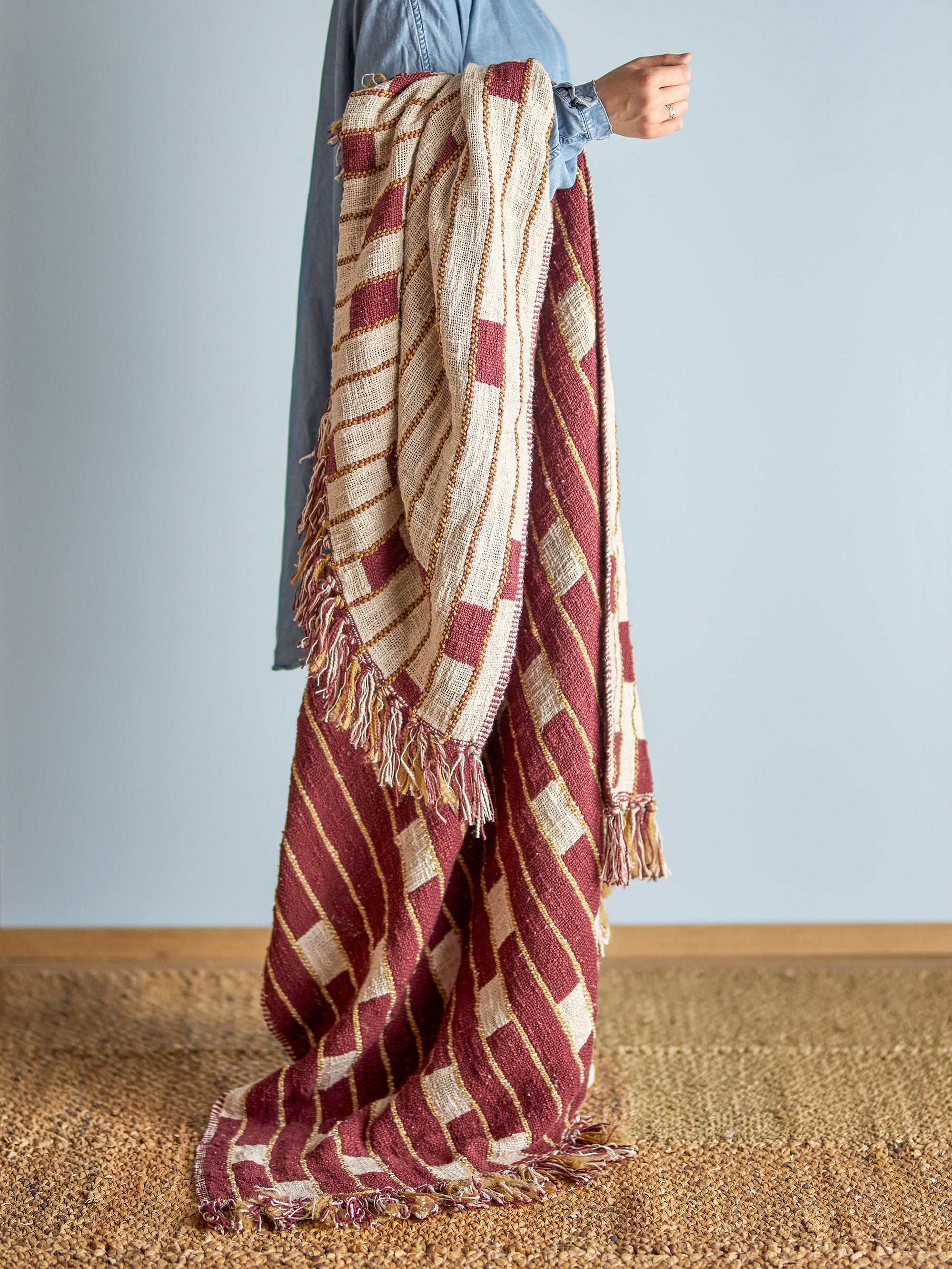 Cang Throw, Red, Cotton