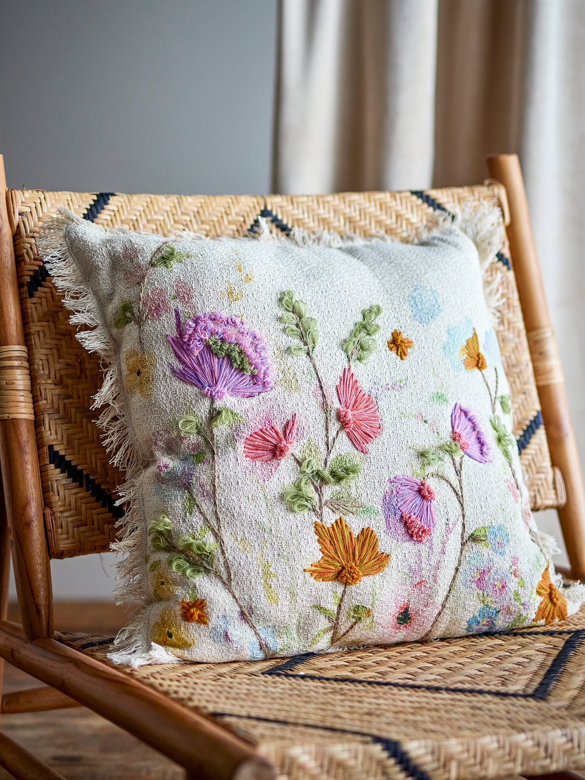 Pogni Cushion, Nature, Cotton