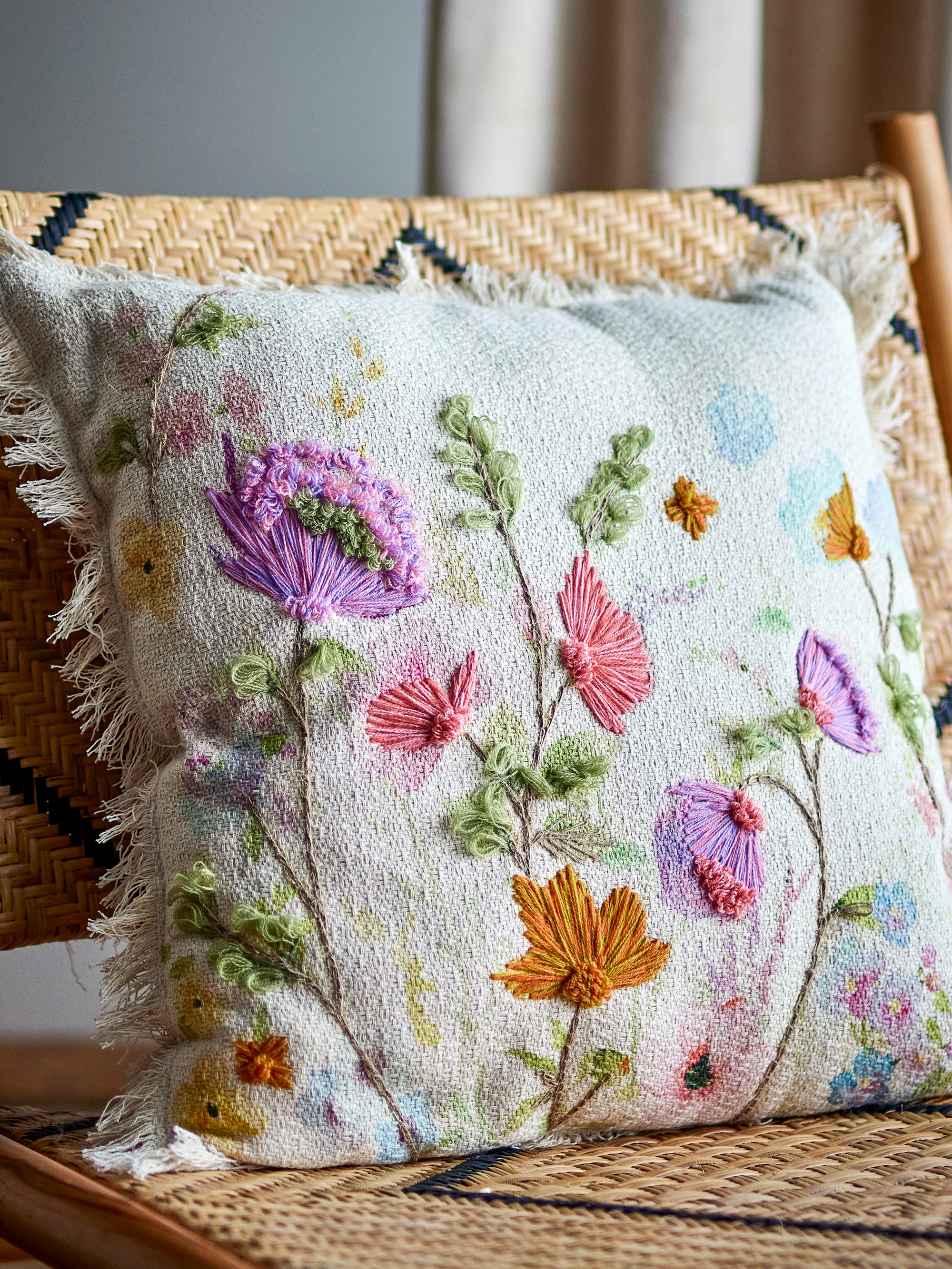 Pogni Cushion, Nature, Cotton