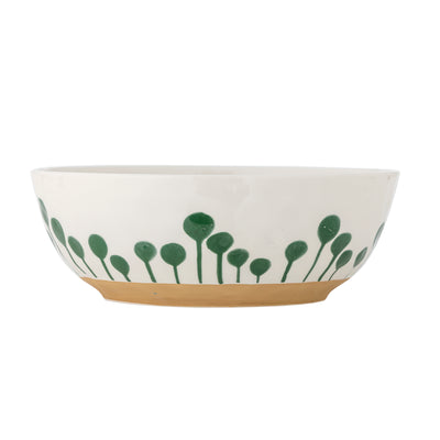 Linora Bowl, Green, Stoneware