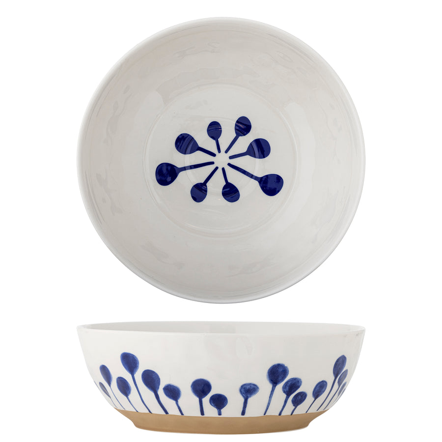 Linora Bowl, Blue, Stoneware