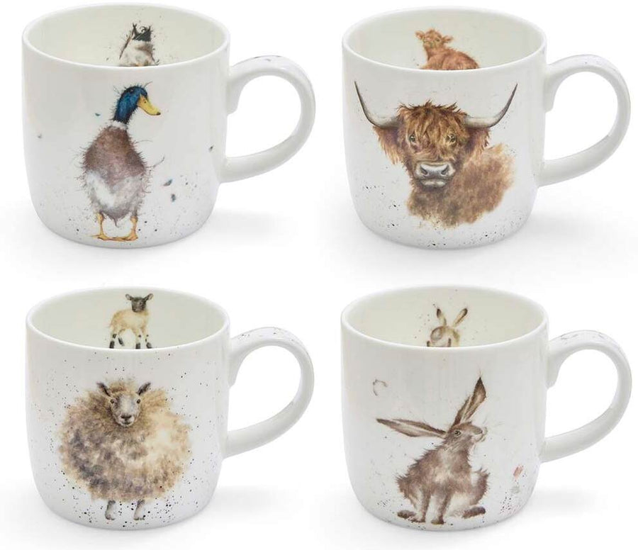 Animal gift  Mugs  - 4 Piece Set