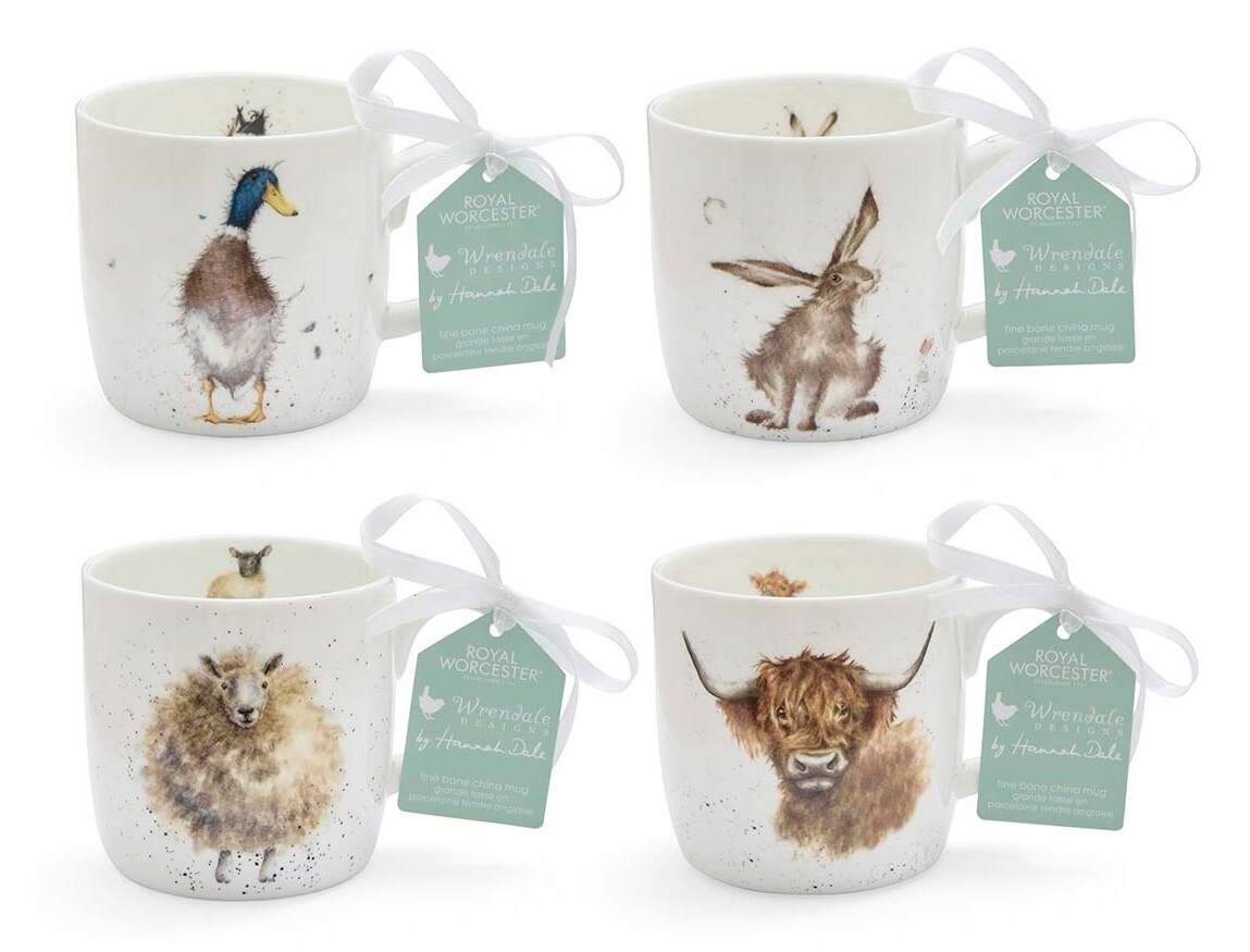 Animal gift  Mugs  - 4 Piece Set