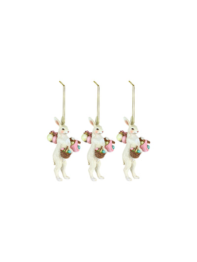 Hanging rabbits pastel party