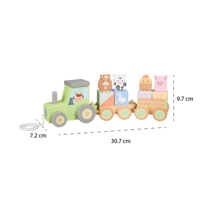 NEW! Puzzle train wooden tractor