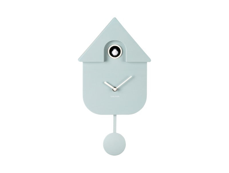 Modern Cuckoo Clock in Soft Blue