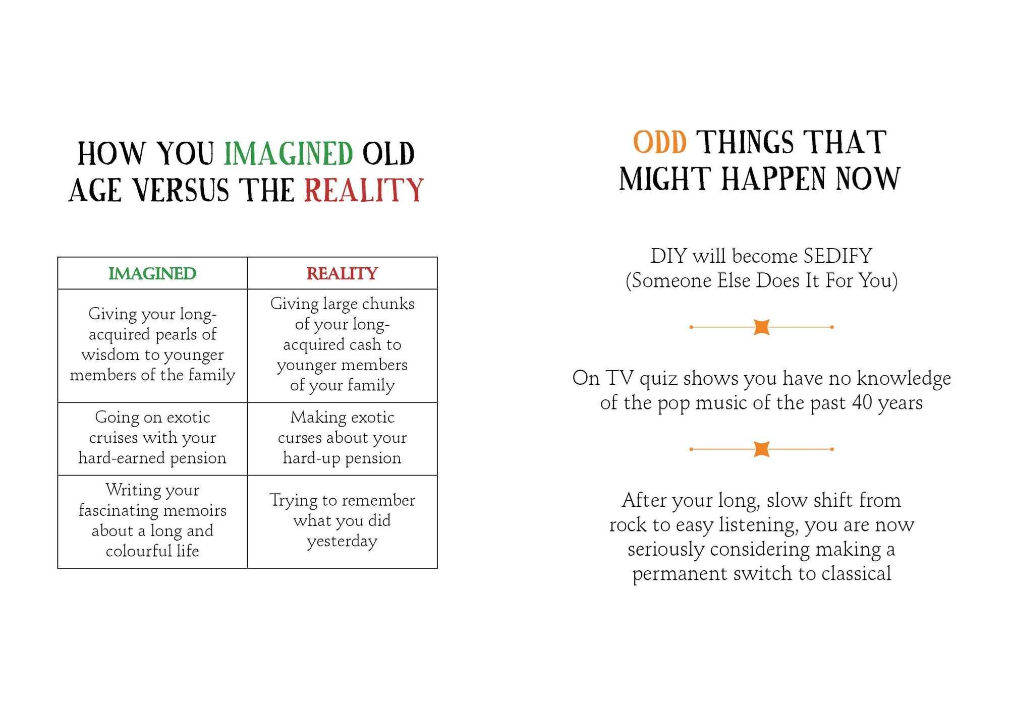 OLD AGE FOR BEGINNERS (HB)