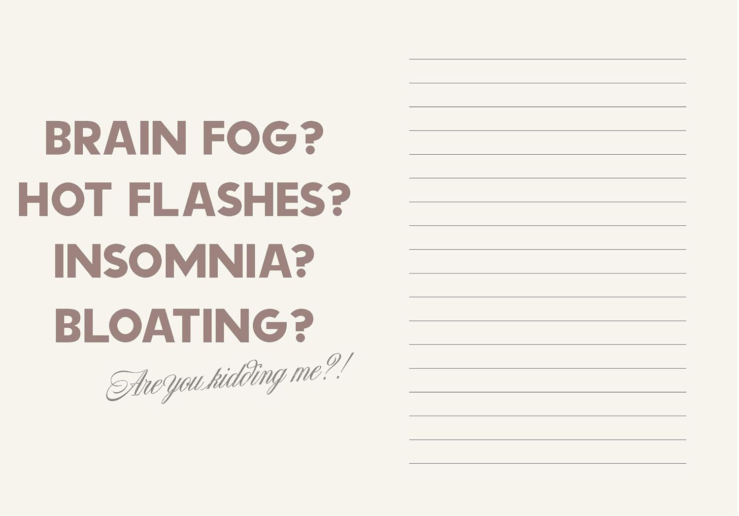 FUCK MENOPAUSE: A JOURNAL (HB)