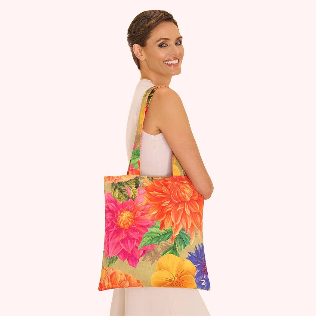 Canvas Tote Bag - Bountiful Blooms