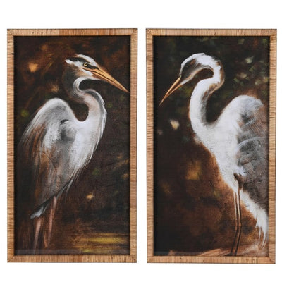 Storks Framed Prints Set of 2