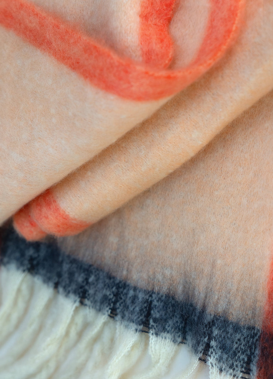Aria Cosy Scarf, Peach Mix