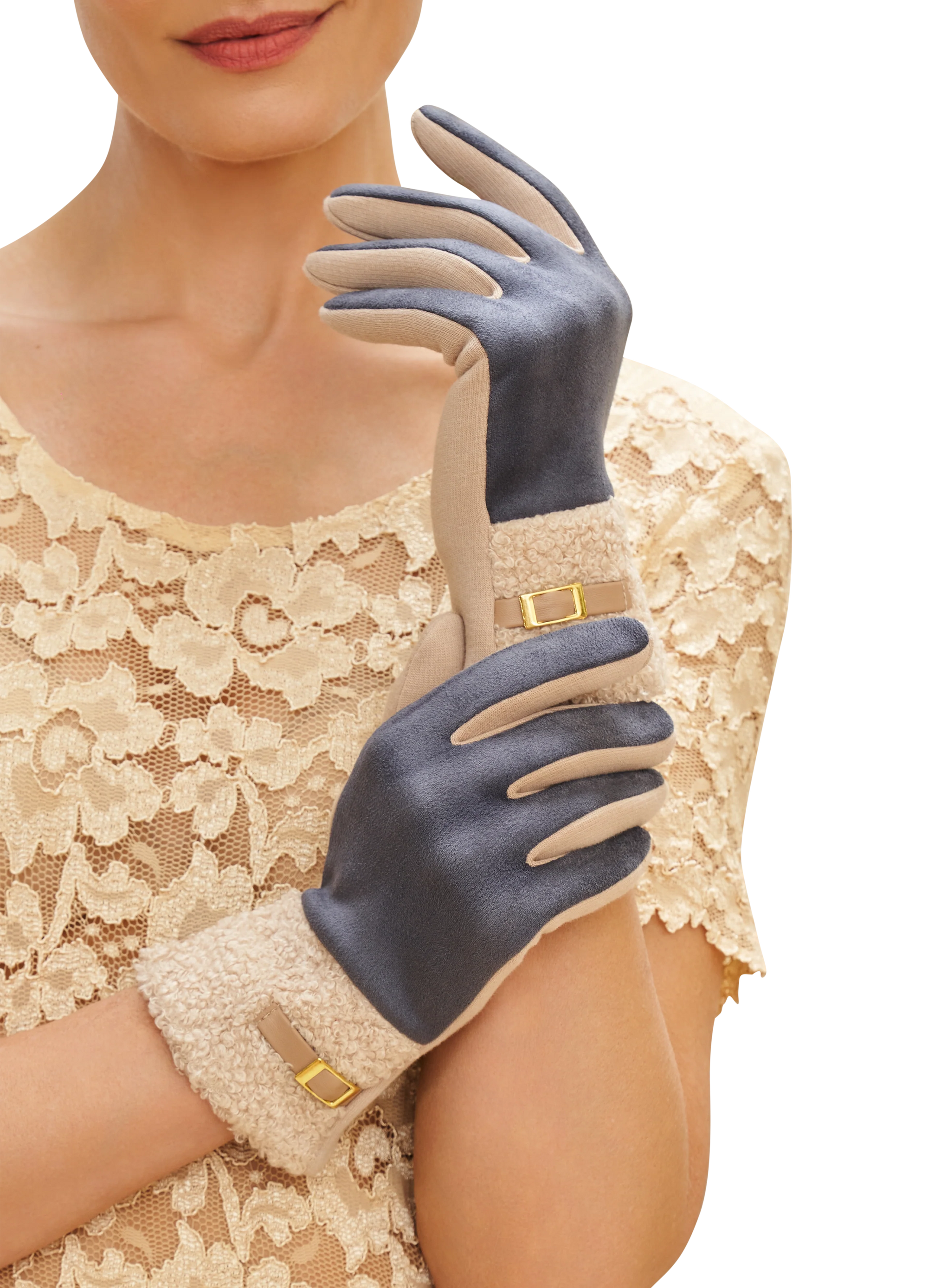 Audrey Gloves - Denim