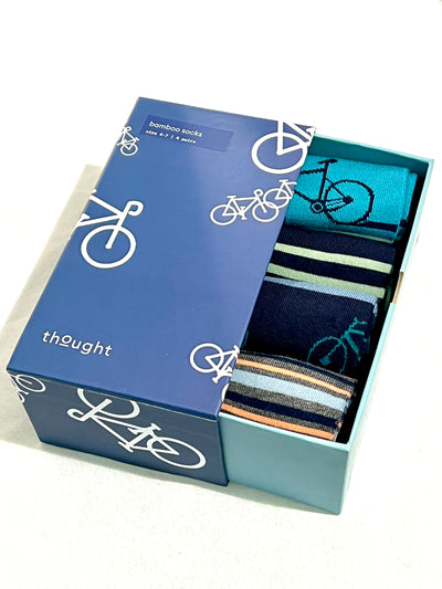 Bicycle Bamboo Gift Box of 4 Socks