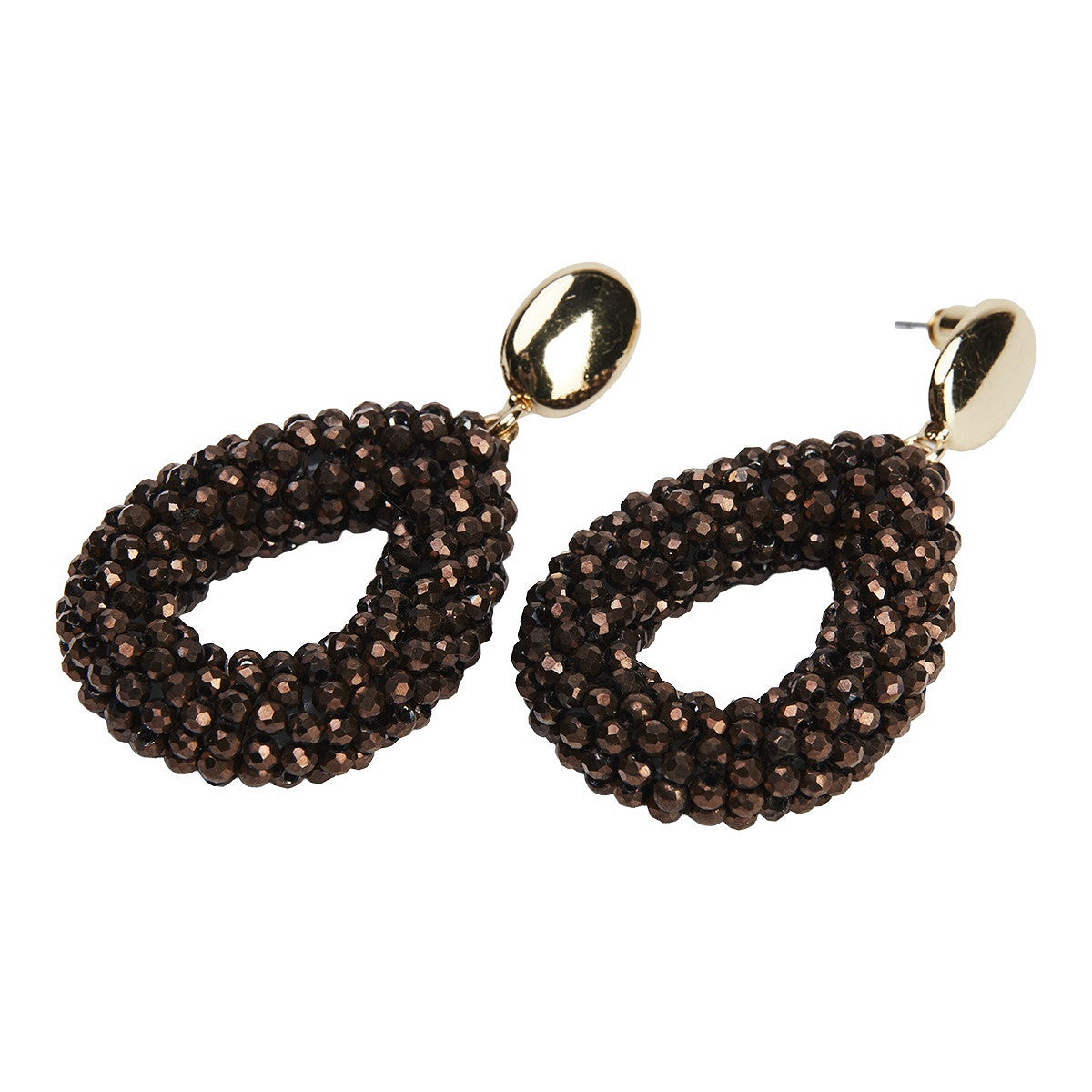 Earring Lydia, brown