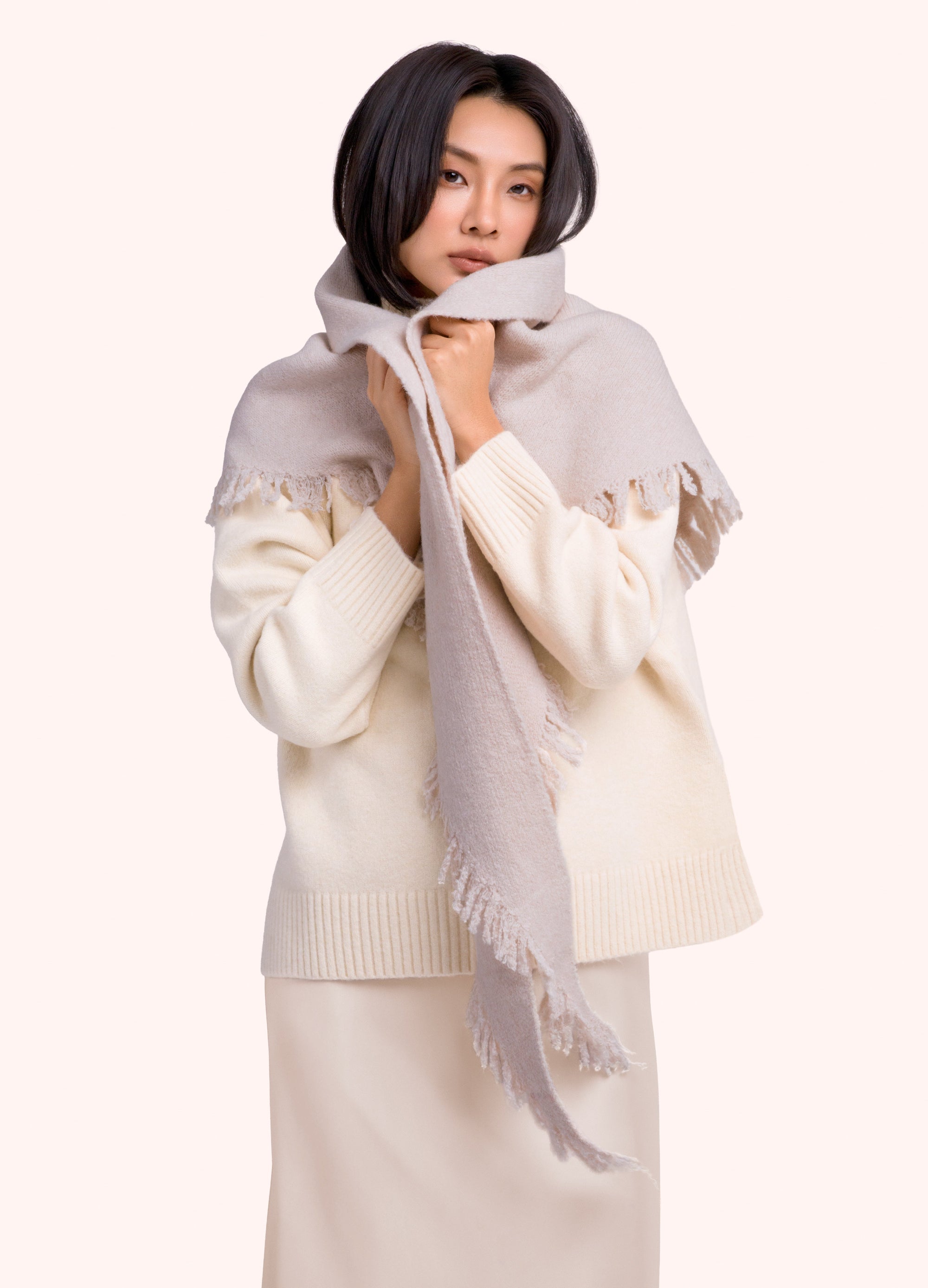 Emily Scarf, Cream