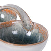 Blue Ombre Double Bowl with Handle