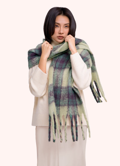 Flora Cosy Scarf, Damson Mix