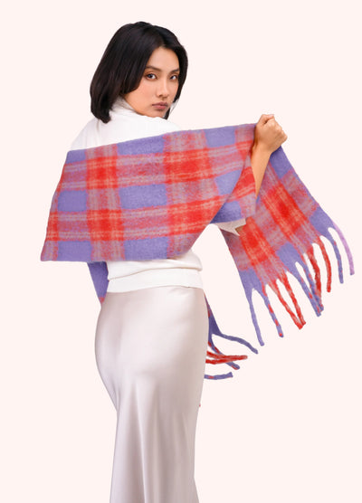 Flora Cosy Scarf, Tangerine Mix