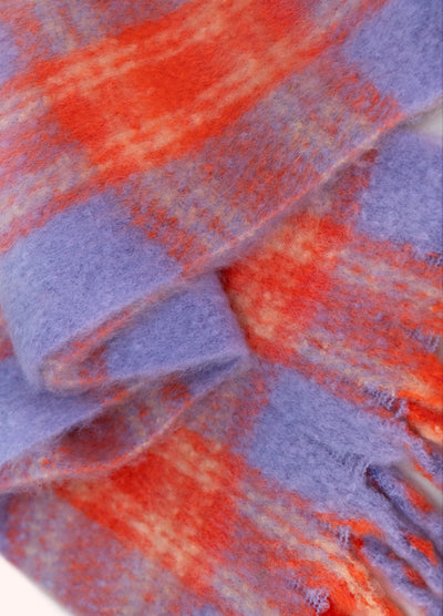 Flora Cosy Scarf, Tangerine Mix