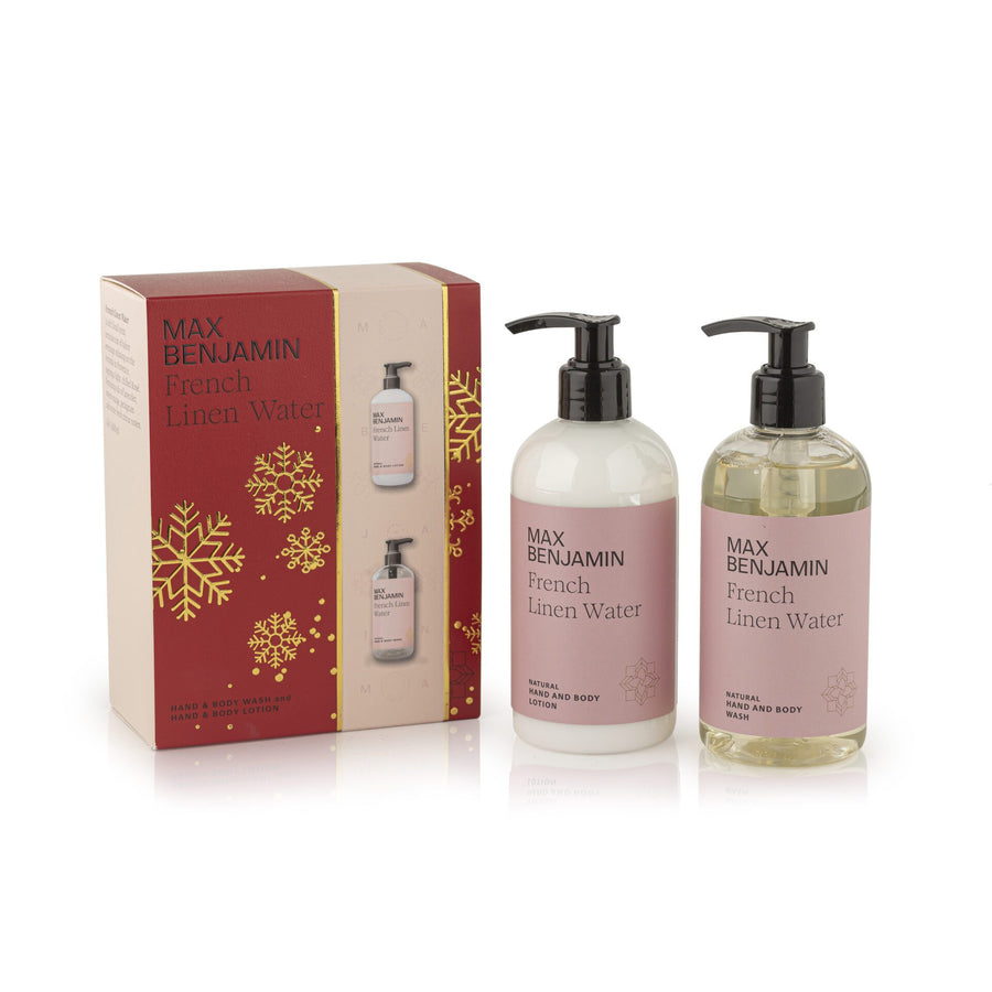 Max Benjamin French Linen Water Hand & Body wash & lotion gift set