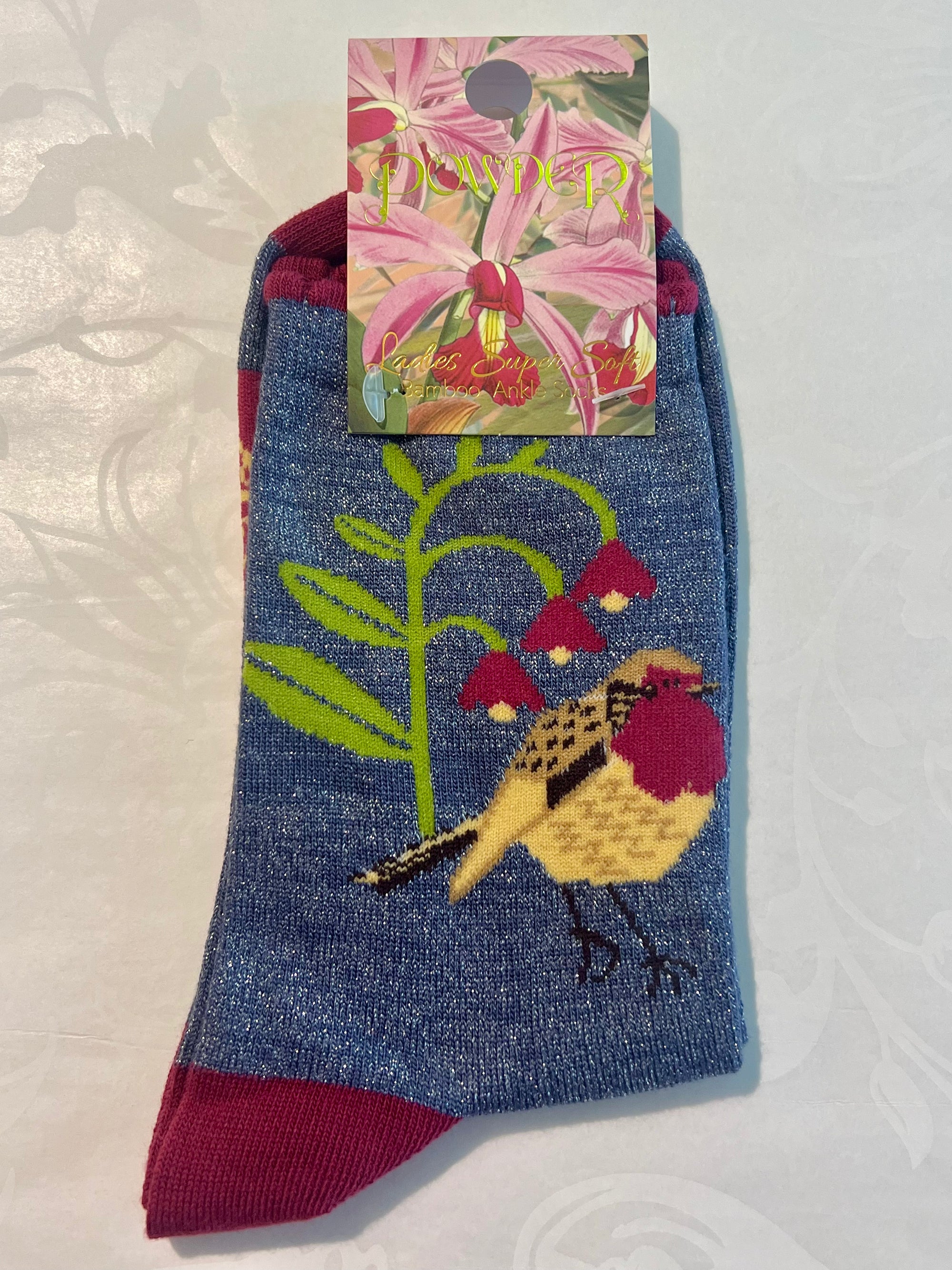 Glitter Ankle Skating Socks