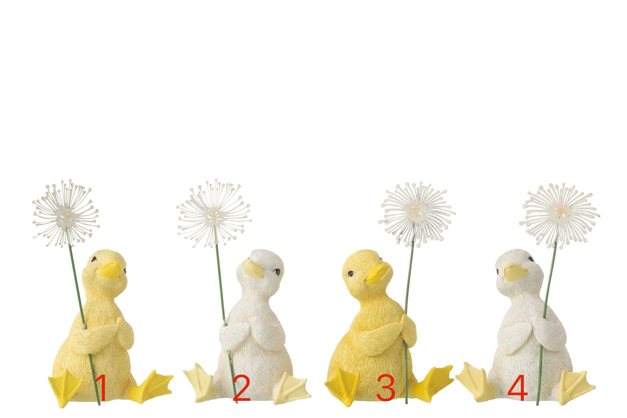 Duck Flower Resin White/Yellow