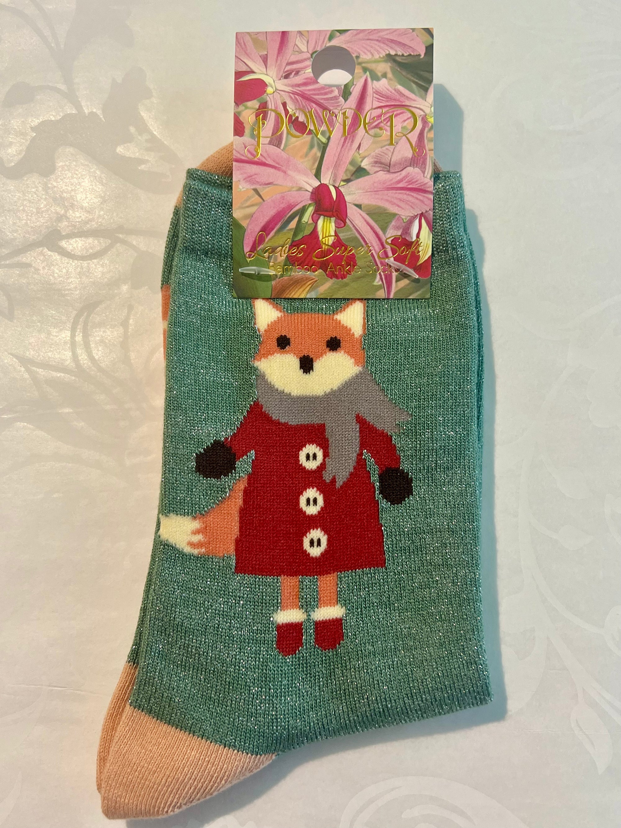 Glitter Ankle Skating Socks