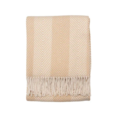 Herringbone Organic Cotton Throw Blanket