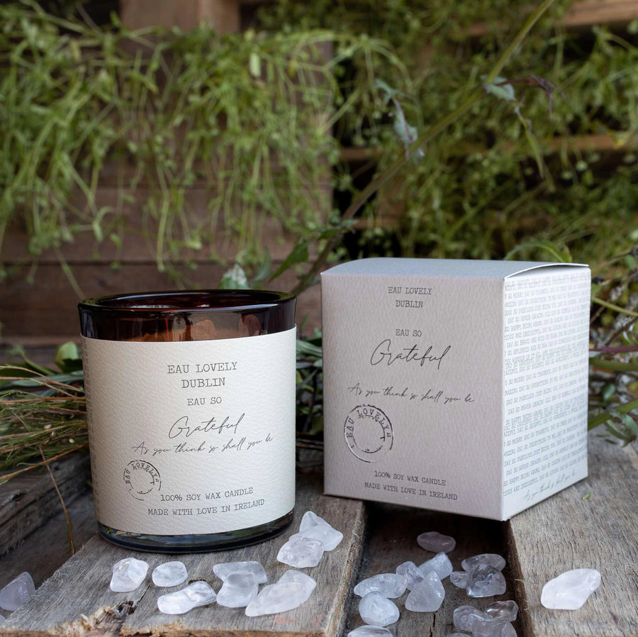 EAU SO GRATEFUL CANDLE (WITH MOONSTONE)