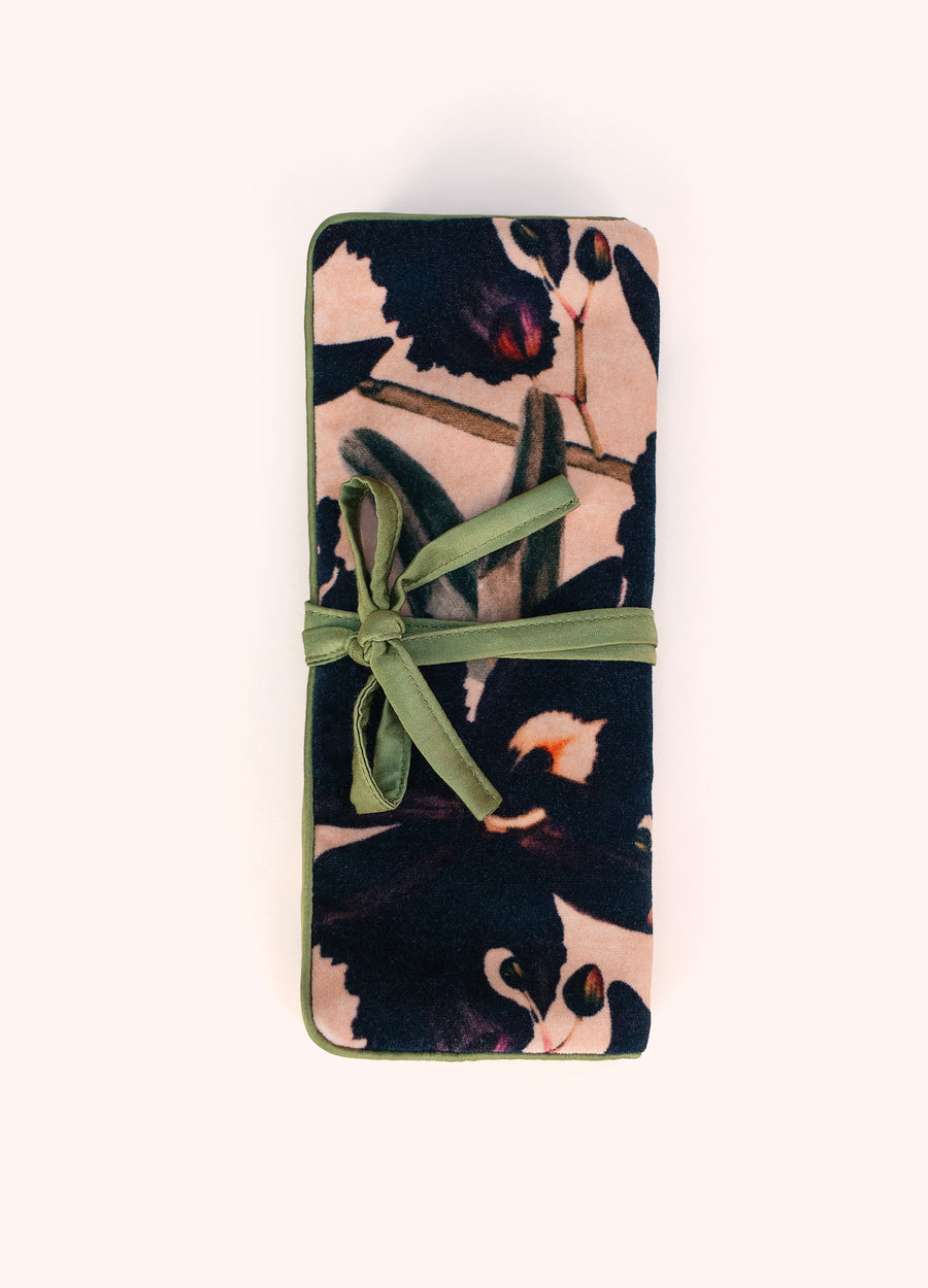 Jewellery Roll - Midnight Orchid