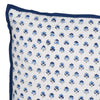 Indigo Ditsy Flowers Cotton Cushion
