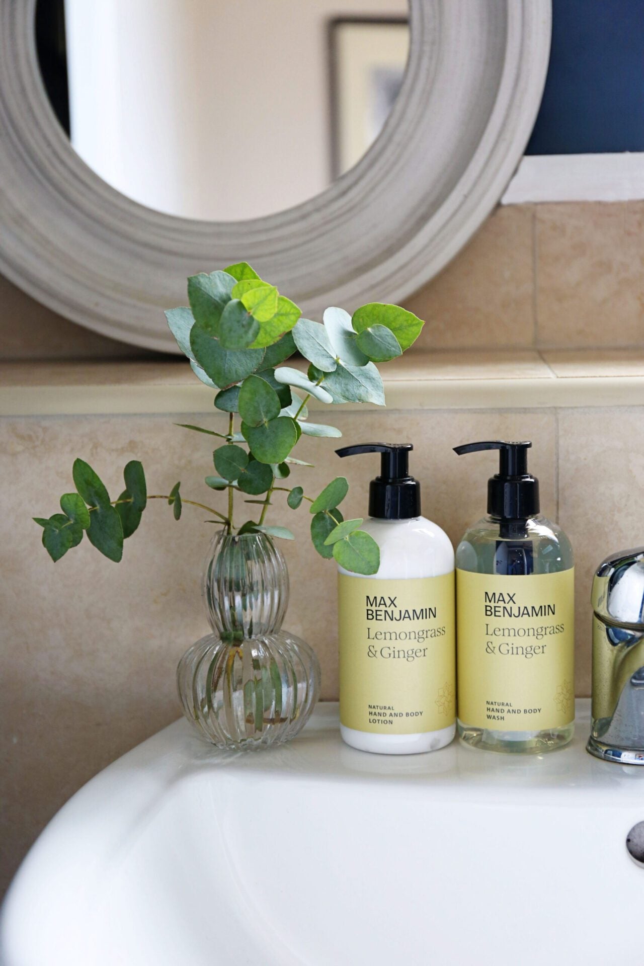 Max Benjamin Lemongrass & Ginger Hand & Body wash & lotion gift set