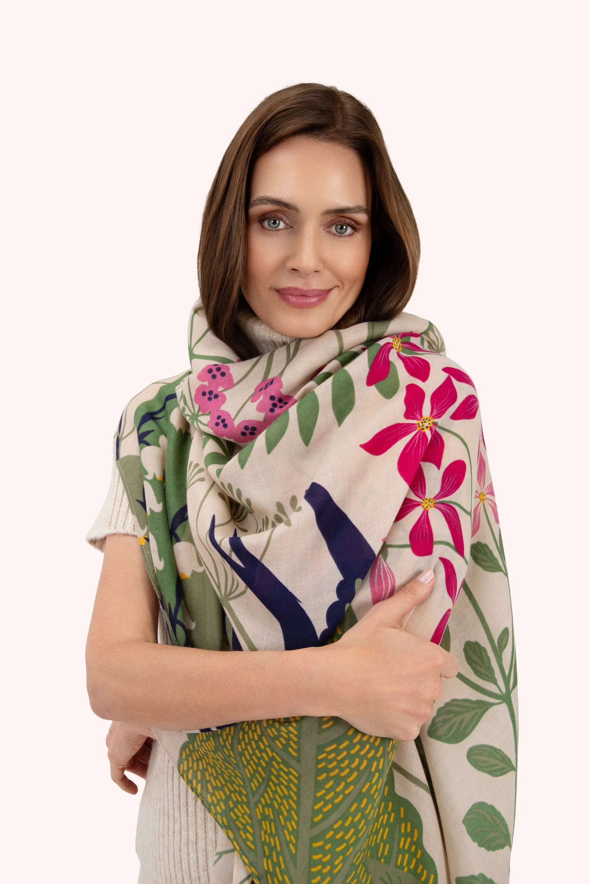 Print Scarf - Swooping Swallows