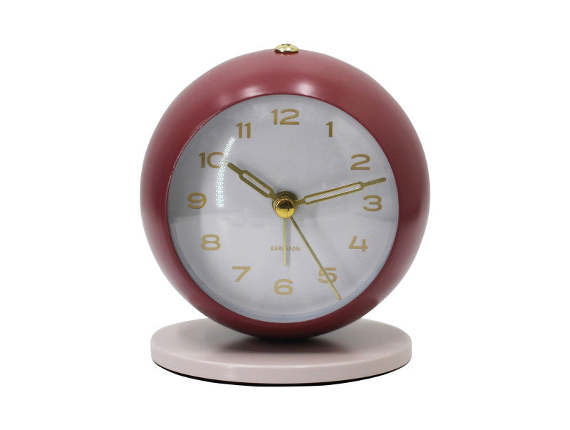 Reina Alarm Clock – Burgundy Red